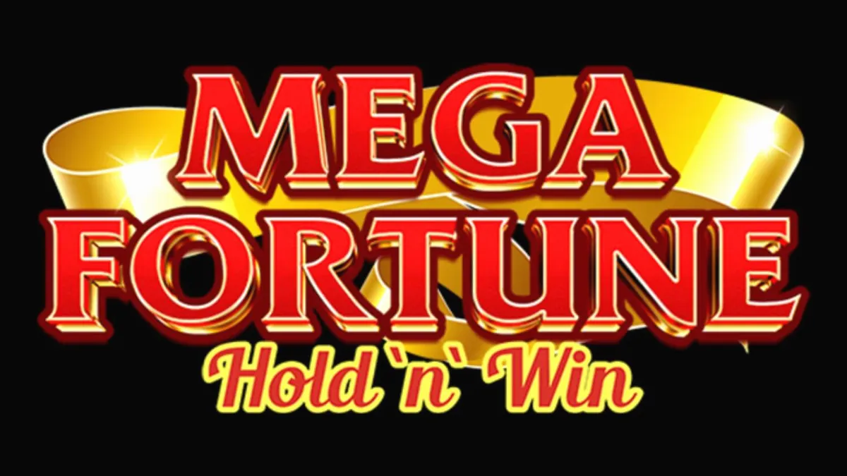 Visual clássico e vibrante do slot Mega Fortune Hold ‘n’ Win com símbolos de frutas e moedas.