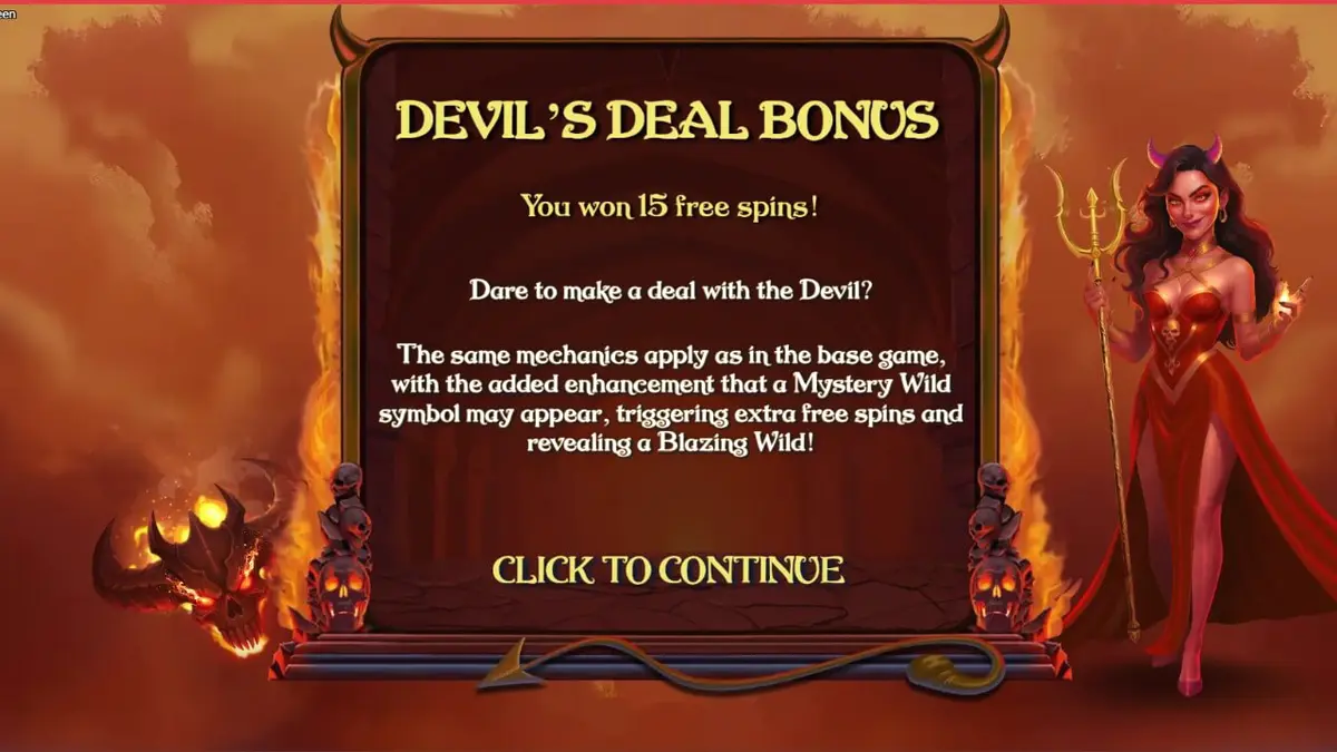 Demon Queen slot com tema gótico e elementos de fogo