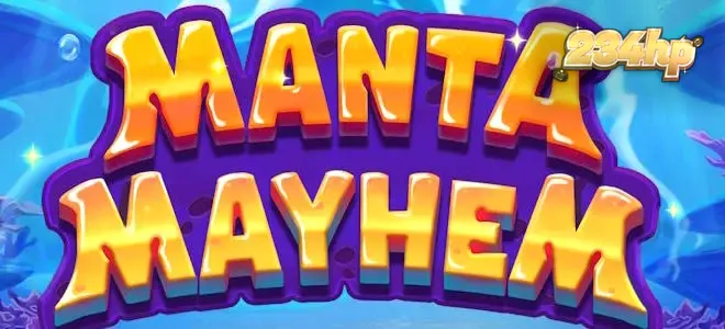 Cena subaquática colorida com criaturas marinhas em Manta Mayhem